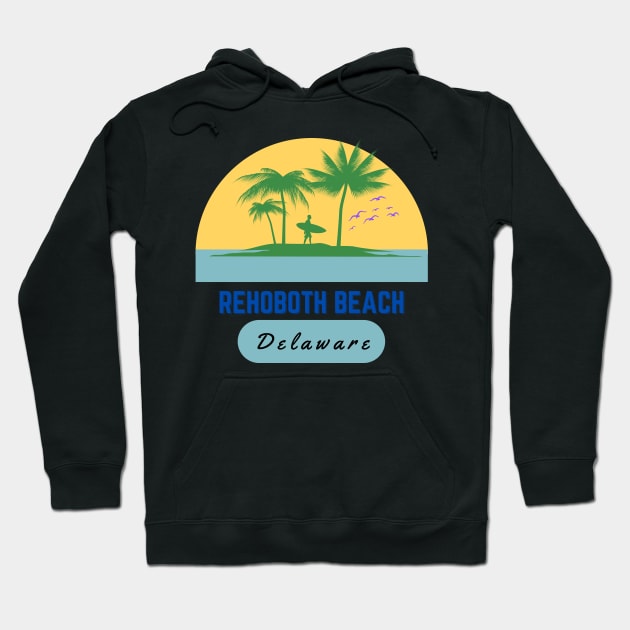 Rehoboth Beach Delaware Souvenir Hoodie by bougieFire